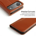 thumbnail image 6 of Allytechgroup Cash Slot PU Leather Soft Shell Fashion Cell Phone Case with Protective Case Cover for Apple iPhone Air, Brown, 6 of 8