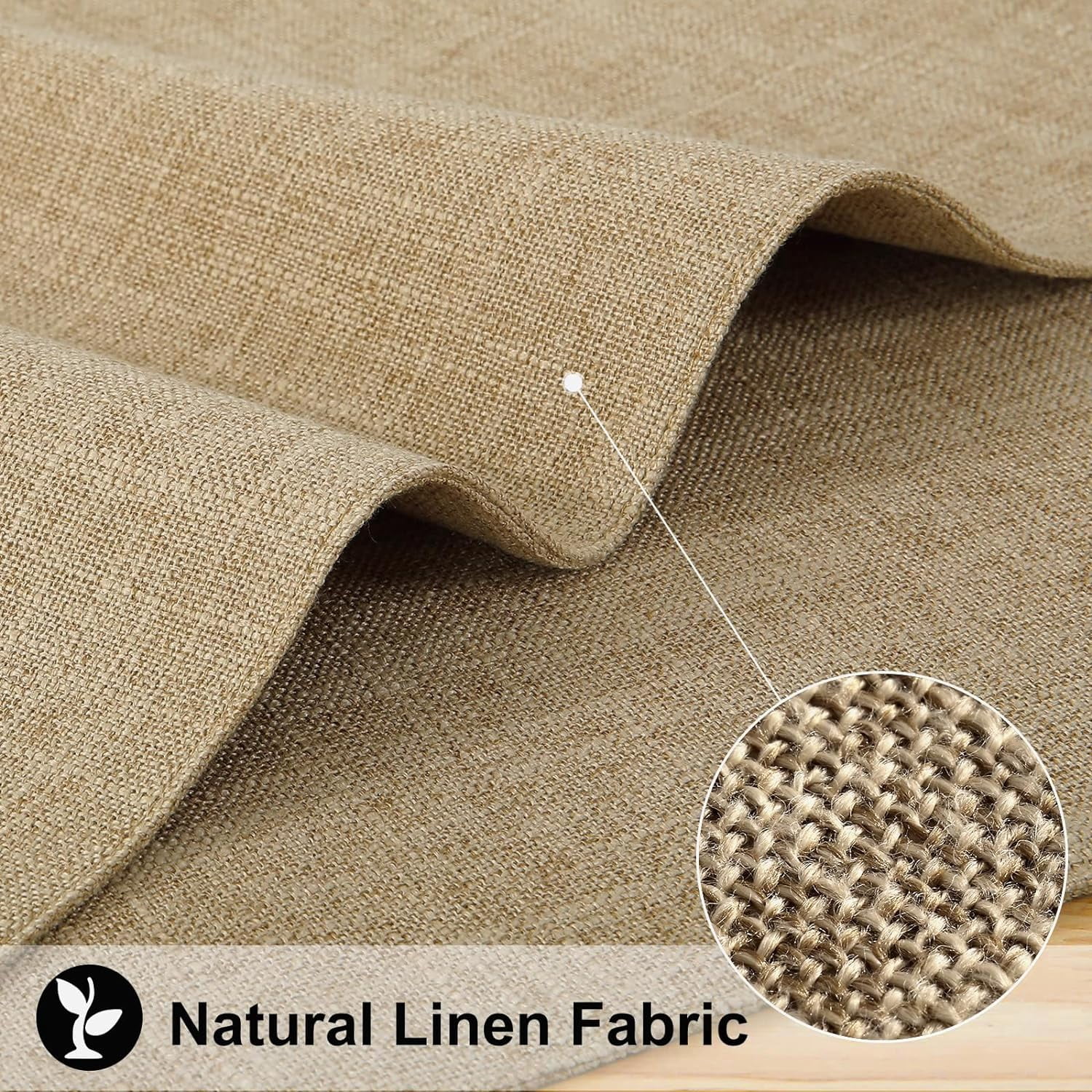 Flaxen Cloth Placemats Set of 8 Cotton Linen Blend Washable Dining Table Mats for Indoors & Outdoors, Easy to Clean, 13 x 19 Inch