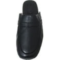 thumbnail image 3 of Men's House Slippers Scuff Leather Lining Sole Comfort in Door Padded Loafer Shoes, 3 of 4