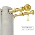 thumbnail image 5 of Urbanest 5/8" Adjustable Double Curtain Rods Set with Volle Finials, Gold,28"-84", 5/8 Inches Front and 1/2 Inches, 5 of 7