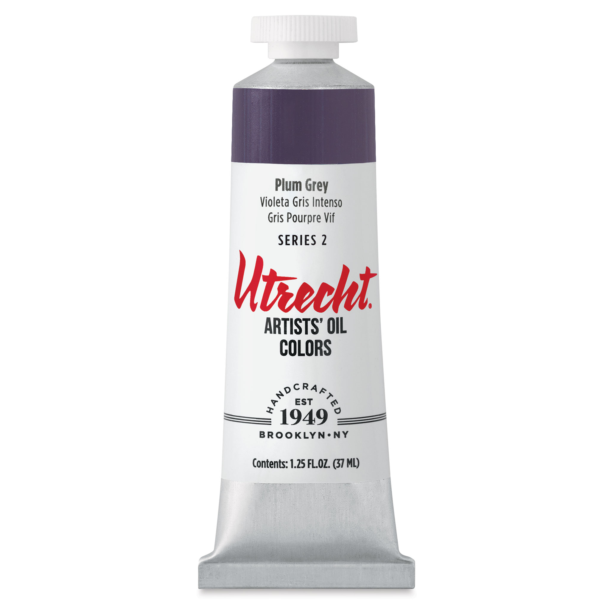 Utrecht Artists' Oil Paint Plum Grey, 37 ml tube