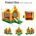 thumbnail image 2 of Infans Inflatable Bounce Castle Jumping House Kids Playhouse w/ Slide Blower Excluded, 2 of 7