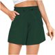 thumbnail image 1 of Pantalones cortos de senderismo hoksml para mujer, de secado rápido, ligeros, con cordón ajustable, cintura elástica, para viajes, golf y atletismo con bolsillos., 1 of 6