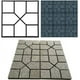 thumbnail image 1 of Molde de jardín, molde de adoquín de plástico, molde de piedra asimétrico, losa, ladrillo, cemento, hormigón, para bricolaje, entrada, jardín, camino, patio, terraza (40x40x4cm) - DKSFJKL, 1 of 5