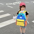 thumbnail image 1 of Mochila para niños de dibujos animados informal de gran capacidad (amarillo y azul L), 1 of 8