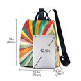 thumbnail image 3 of FORMRS Women's Travel Backpack Purse Anti-Theft Hidden Pockets Casual Shoulder Bag, Colorful Cat, 3 of 7