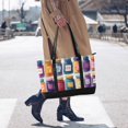 thumbnail image 4 of FORMRS Canvas Laptop Tote Bag for Women with 15.6" Computer Compartments Shoulder Handbag, Blue Jam Jars, 4 of 7