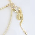 thumbnail image 3 of DPTALR Cute Charming Women Little Fox Stretch Rhinestone Gold Waist Chain Belt, 3 of 9