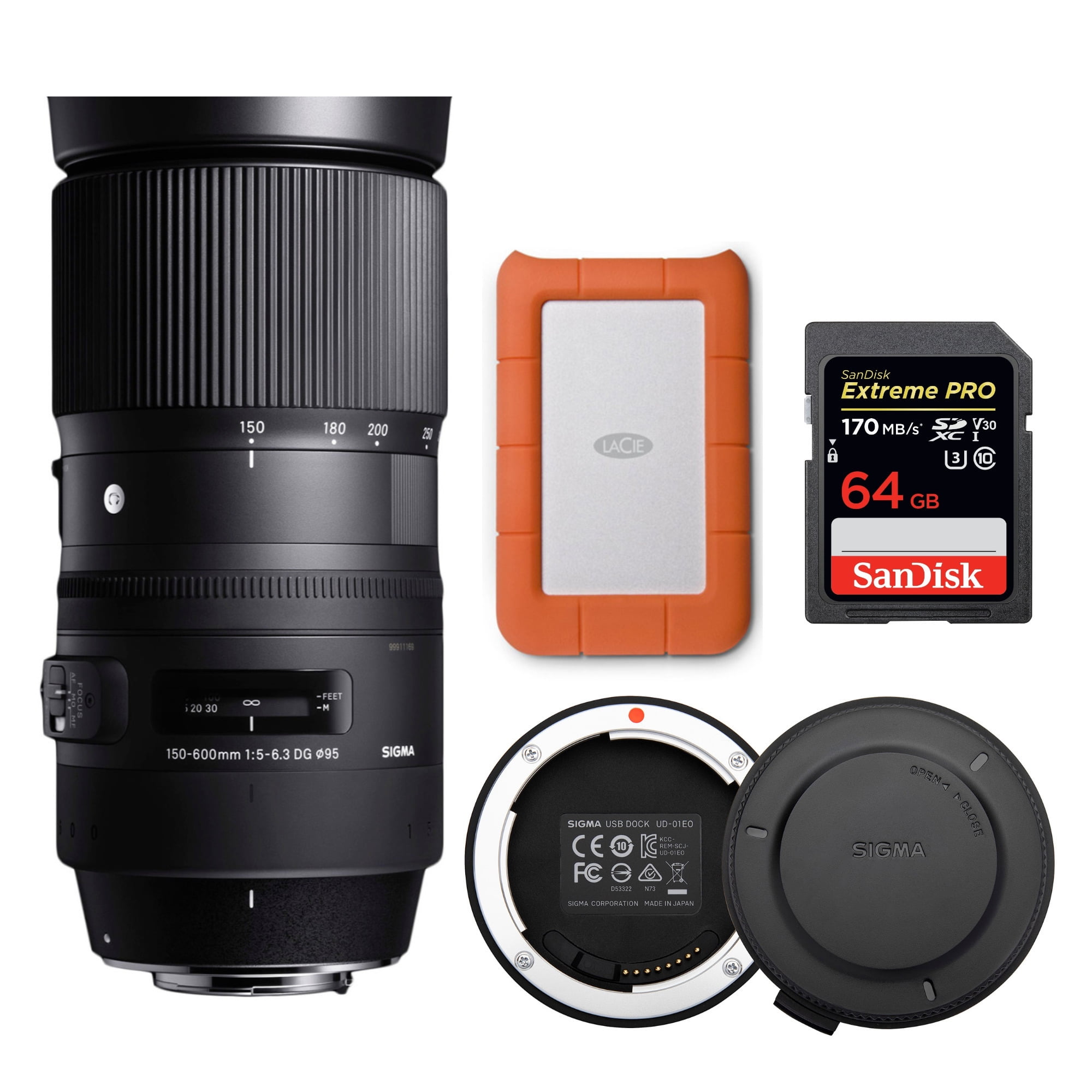 Sigma 150 600mm F 5 6 3 Dg Os Hsm Contemporary Lens For Nikon Bundle Walmart Com Walmart Com