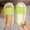 Green, variant on Fuzzy Open Toe Slippers for Women Indoor Cozy Memory Foam Slip On House Slides Shoes Gifts for Womens Purple 40