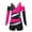 Pink, variant on YONGHS Kids Girls Long Sleeve Dance Leotards with Sport Shorts Set Yellow 12