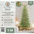 thumbnail image 6 of My Texas House 7.5 ft Pre-Lit Cypress Artificial Christmas Tree with 500 Twinkle LED Lights and Stand, 6 of 7