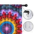 thumbnail image 4 of Blackout Kids Curtains,Colorful Tie Dye Floral Mandala Pattern Childrens Insulated Curtains Set Of 2,Bedroom Essentials,Toddler Room Decor 42"x63", 4 of 5