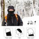 thumbnail image 3 of Polaina de cuello de forro polar de doble capa con cuello deportivo de invierno con cordón, 3 of 8