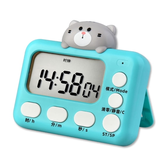 COOLHOOD Cartoon Animal Digital Timer Electronic Alarm Clock Magnetic Countdown Timer Desktop LCD Digital Screen Clock Timer