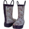 thumbnail image 4 of Foxfire for Kids FOX-600-78-12 Childrens Rainbow Unicorn Rain Boot - Size 12, Kids, 4 of 5