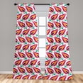 thumbnail image 5 of Ottoman Curtains 2 Panels Set, Traditional Anatolian Turkish Pattern with and Colorful Tulip Flowers, Window Drapes for Living Room Bedroom, 56"W X 95"L, Multicolor, by Ambesonne, 5 of 5