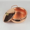 thumbnail image 3 of Copper pot for stove, pasta pot, casserole with lid, double-ear soup pot, handmade shabu, pot hot pot, for picnic, stove, household, cooking at home, 3 of 11