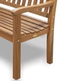 thumbnail image 3 of 60" Teak Solid Wood Garden Bench, 3 of 7