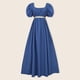 thumbnail image 1 of Vestido elegante estilo renacentista medieval Vintage para mujer con cinturón traje de vacaciones, 1 of 7