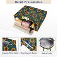 thumbnail image 3 of FORMRS Womens Corduroy Tote Bag Crossbody Shoulder Purse Handbag with Detachable Strap, Blue Art Sunflowers, 3 of 7