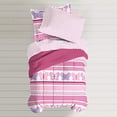thumbnail image 3 of Dream Factory Butterfly Dots Ultra Soft Microfiber Girls Comforter Set Pink Full, 3 of 5