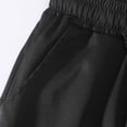 thumbnail image 2 of EOYWHK Mens Drawstring Shorts with Pockets Drawstring Mens Elastic Waist Shorts Soft Lightweight Breathable Active Shorts for Men Black, Size L, 2 of 8
