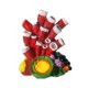thumbnail image 3 of Adorno de Coral de burbujas, decoración práctica de escondite de cangrejo ermitaño, decoración decorativa para pecera, decoración de resina para pecer Rojo, 3 of 8