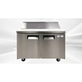 thumbnail image 3 of Cooler Depot 48 In. 13 Cu.Ft. Commercial Refrigerated Sandwich Prep Table 2-Door Stainless Steel XSP48, 3 of 9