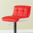 thumbnail image 4 of Furniture of America Tabouret de Bar Andie en Simili Cuir Réglable 30,75" en Rouge, 4 of 5