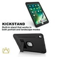thumbnail image 4 of Allytech iPad 10.2" Case with Screen Protector Film, Heavy Duty Shockproof Kids Friendly Kicstand Full Protection Anti-scratch Back Cover Case for Apple iPad 10.2" 7th Generation, Black, 4 of 7