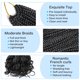 thumbnail image 3 of Trenzado de crochet Hair Kaluli French Curl, 25 cm 1B, para mujer, 3 of 8