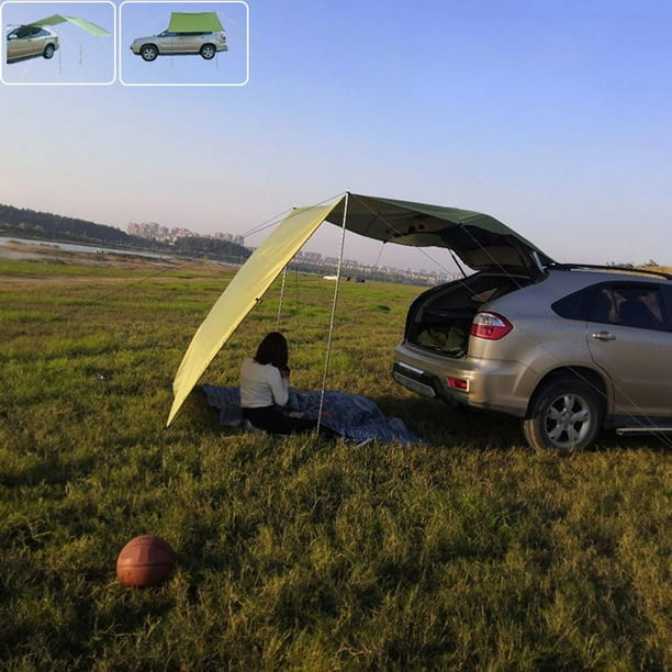 Portable Waterproof Car Rear Tent Bicycle Extension Tent Outdoor Camping  Shelter Suv Large Space Trailer Roof Top Tent