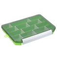 thumbnail image 4 of Caja de señuelos de pesca impermeable Uxcell, organizador de almacenamiento de accesorios de pesca de plástico verde, 4 of 5