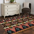 thumbnail image 5 of Boho Vintage Area Rug 3x5 Washable Rug Non Slip Ethnic Abstract Geometric Art Large Area Rug Indoor Floor Carpet for Entryway Bedroom Kitchen Living Room Home Office Dining Room Nursery, 5 of 8