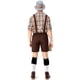 thumbnail image 2 of Ropa tradicional del festival de la cerveza Hombres adultos Ropa de cerveza alemana Estampado de ciervos Gran tartán Caqui Mono general XL JAMW Sencillez, 2 of 5