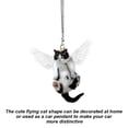 thumbnail image 4 of Matsuzay Colgador de ganchos adhesivos para pared con forma de Animal para coche, ganchos fuertes, ventosa, soporte de almacenamiento de pared para cocina Decoración del hogar gato alado Matsuzay HA004776-03, 4 of 6