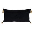 thumbnail image 2 of Parkland Collection PILL21268P Zella Transitional Black Rectangle Throw Pillow, 2 of 6