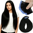thumbnail image 3 of JUNGLE WAVE Clip in Hair Extensions Real Human Hair, 20 Inch 50g, Natural Black,20Pcs With 20 Clips Hair Extensions Clip ins for Women, Natural Human Hair, 3 of 7