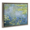 thumbnail image 3 of Stupell Industries Classical Monet Green Water Lilies Landscape & Nature Painting Brown Floater Framed Canvas Art Print Wall Art, 21 x 17, 3 of 9