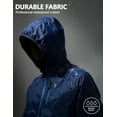thumbnail image 7 of Little Donkey Andy Men's Cycling Stretch Rain Jacket with Hood, Windproof and Waterproof, Ultralight Golf Windbreaker,Packable Navy Size S, 7 of 7