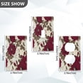 thumbnail image 2 of Light Switch Cover Switch Plate Outlet Cover Plug Cover for Electrical Duplex Outlets White and Crimson Roses Pattern, 2 of 6