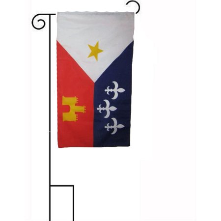 12x18 12 x18  Louisiana Acadiana Sleeved w/Garden Stand Flag