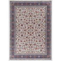 Linon Emerald Ritchie Ivory & Blue 6.7x9.7, Rug