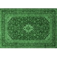 thumbnail image 1 of Ahgly Company Indoor Rectangle Medallion Emerald Green Traditional Area Rugs, 5' x 7', 1 of 4