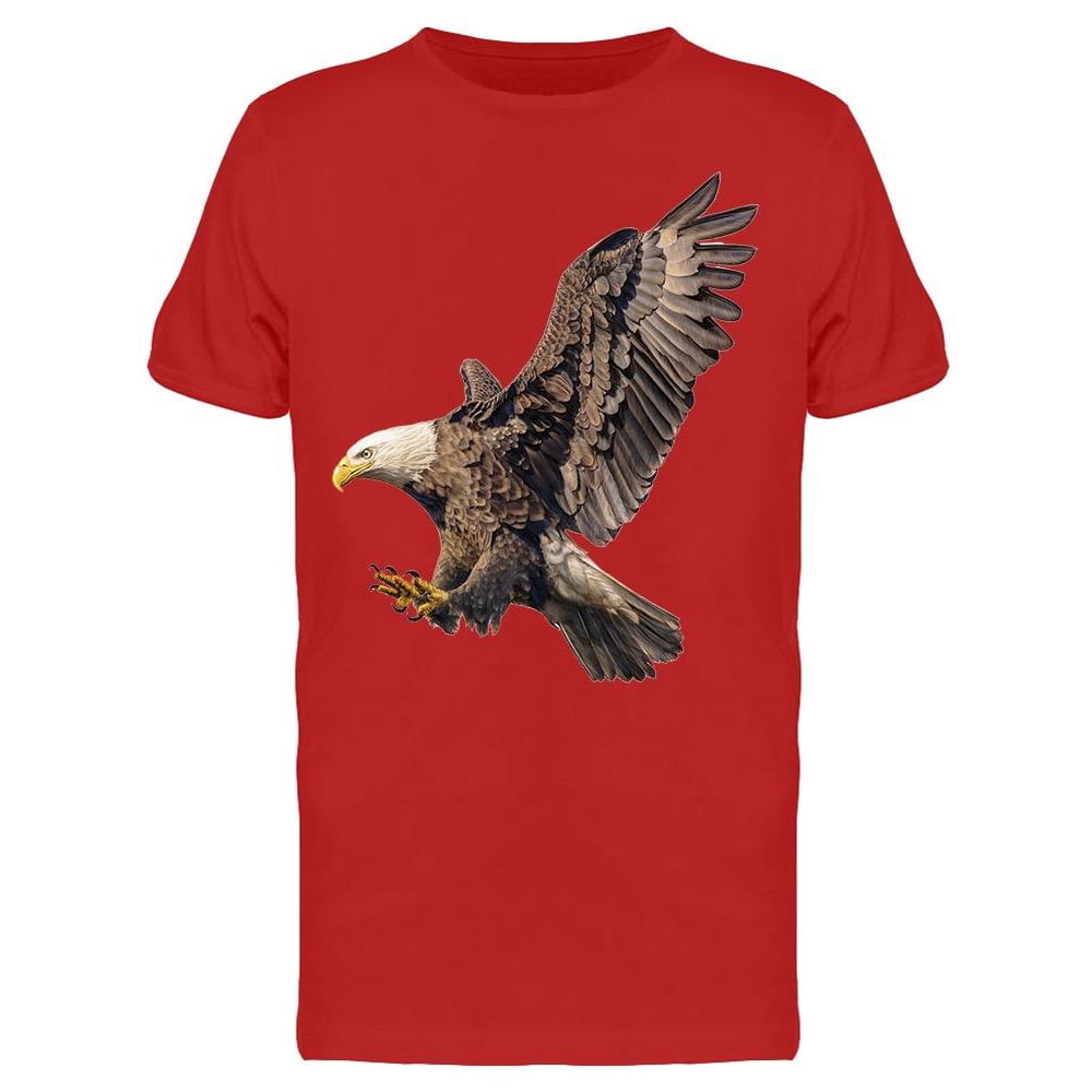 Smartprints - A Bald Eagle Swooping Attack Tee Men's -Image by ...