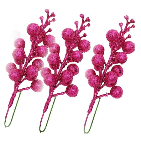 

Christmas Tree Decoration Fruit Christmas Wreath Rattan Accessories 15 Head Gold Powder Sequins Imitation Cherry Berry Christmas Ornament Packaging Ornament Front Porch Column Wrap Clear Ornament