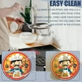 thumbnail image 3 of Electric Stove Burner Covers, Set of 4, Round Burner Cover,8 and 10 Inch,Chef Cartoon Character Holding Cooking Utensils, 3 of 4