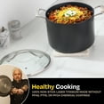 thumbnail image 4 of Guy Fieri's Flavortown Laser Titanium 8-Quart Stock Pot with Lid - Non-stick Cookware, Healthy Cooking, 3x More Durable, Dishwasher Safe, Oven Safe, 4 of 7