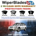 thumbnail image 2 of 2007 Subaru Outback Beam Wiper Blades Wipers w/2yr Warranty (Set of 3) w/Rear Wiper (WiperBladesUSA), 2 of 5